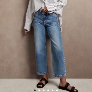 Banana Republic Blue Straight Leg Jeans with Relaxed Fit